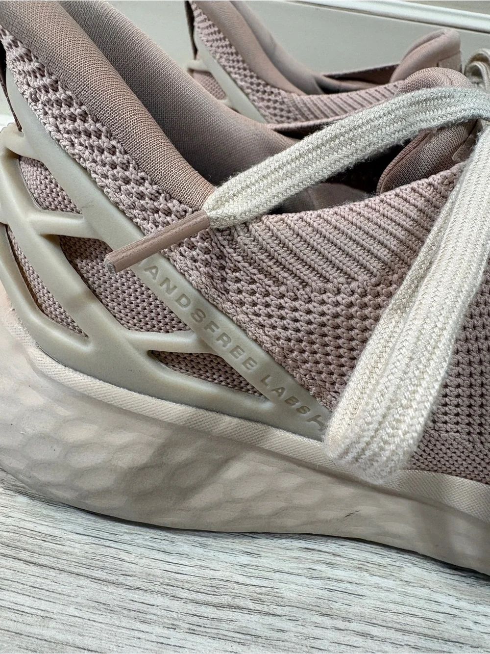 Kizik Shoes Womens 8.5 Athens Sneakers Mesh Light Pink Handsfree Labs Comfort - Picture 8 of 10